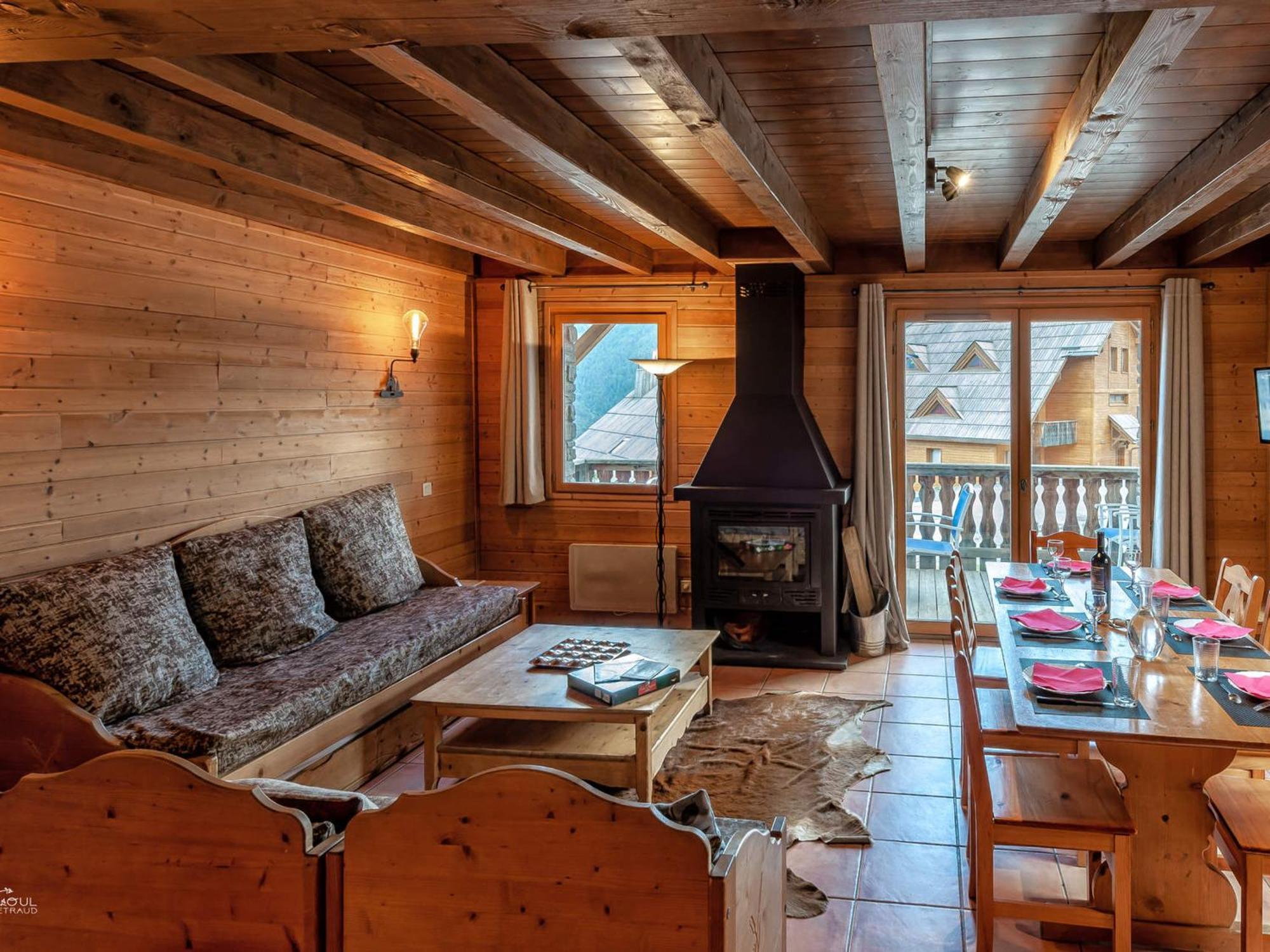 Chalet En Bois Avec 3 Chambres A Pra Loup - Fr-1-165A-47 Uvernet-Fours Exterior foto